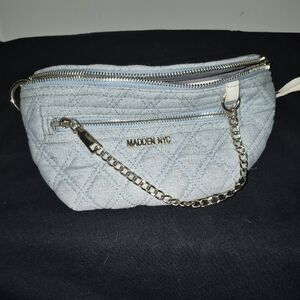 Madden NYC Quilted Gray Wristlet